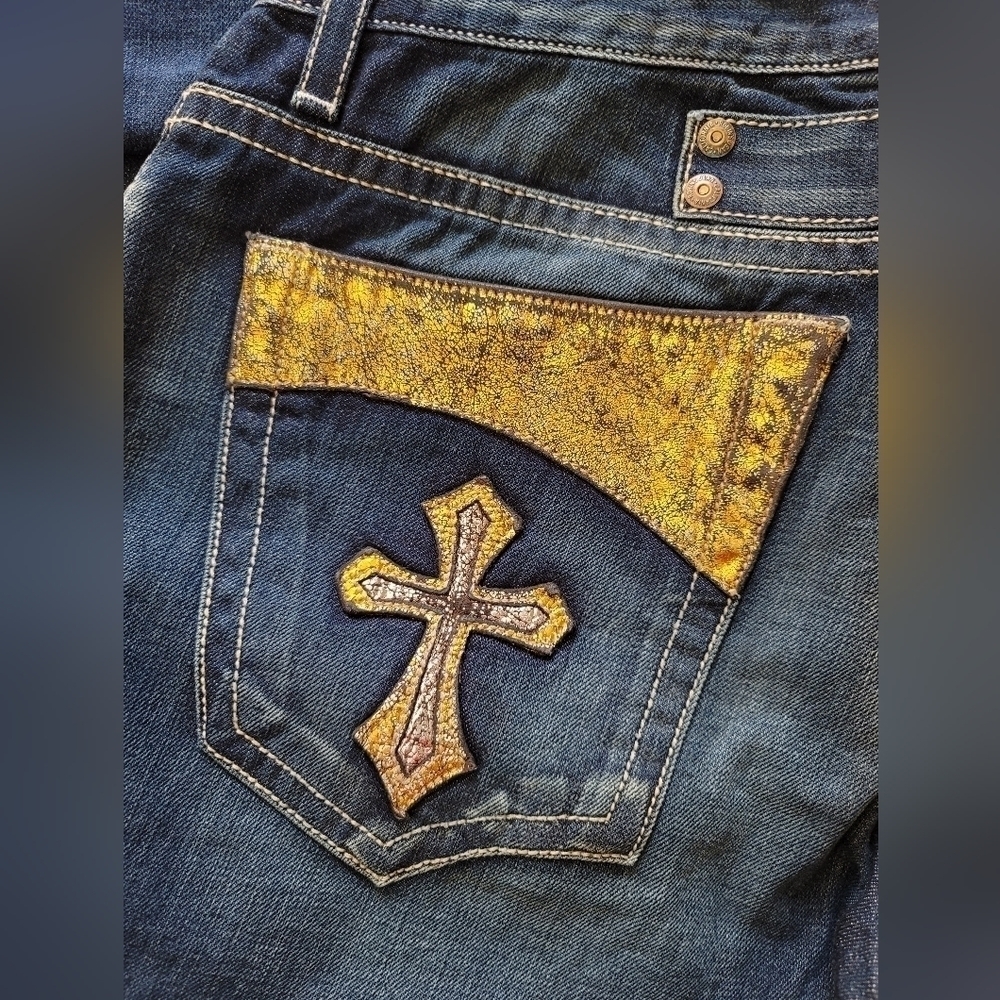 NWOT Men's Robin's Jeans Gothic 34" x 34 - Picture 5 of 7